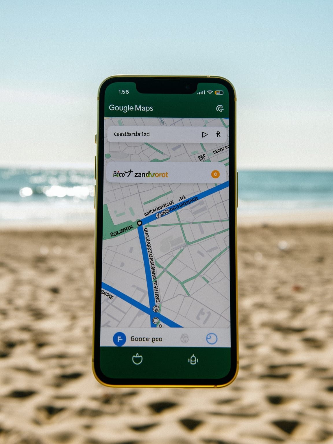 Google Maps zoekresultaat restaurant zandvoort